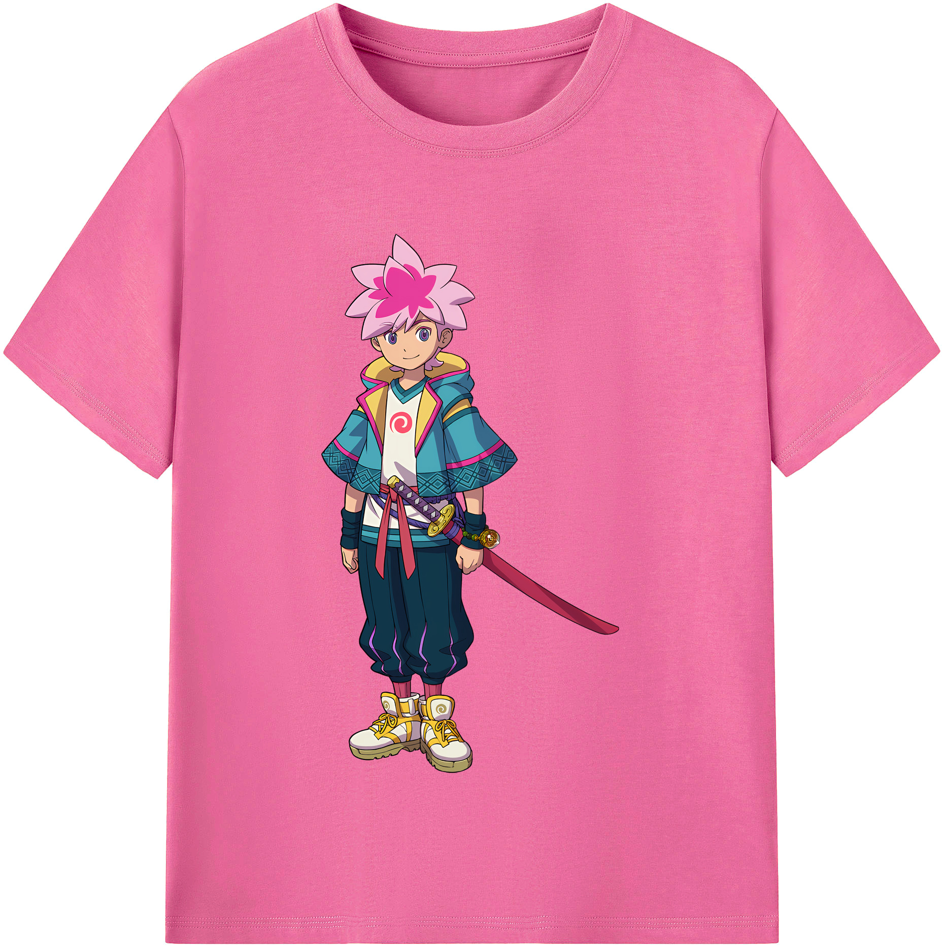（画像用） 妖怪ウォッチ Yo-kai Watch レディースカジュアルプリントTシャツ（綿100％）